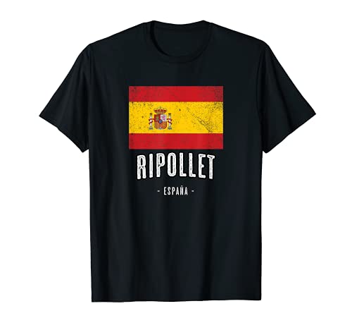 Ripollet España | Souvenir Linda Ciudad - Bandera - Camiseta