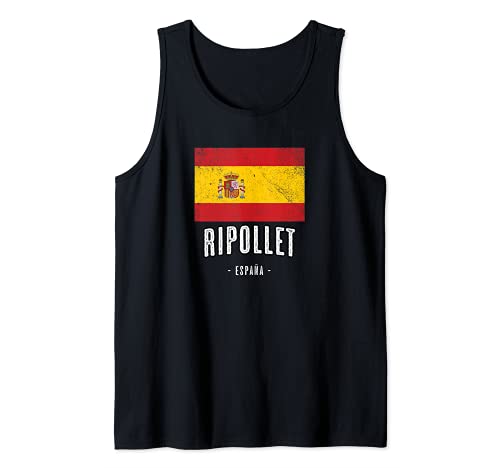 Ripollet España | Souvenir Linda Ciudad - Bandera - Camiseta sin Mangas