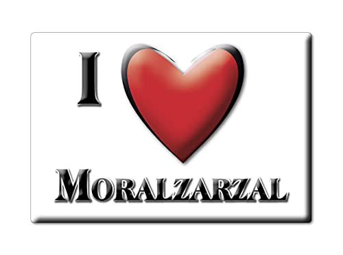 Enjoymagnets MORALZARZAL (M) Souvenir IMANES DE Nevera ESPAÃ‘A Comunidad DE Madrid IMAN Fridge Magnet Corazon I Love