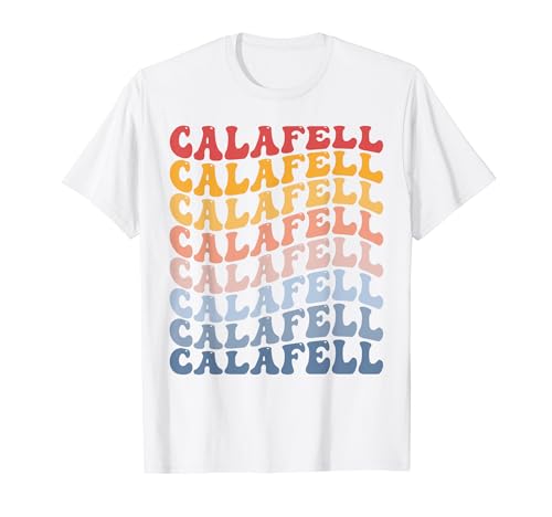 Calafell City Groovy Retro Camiseta