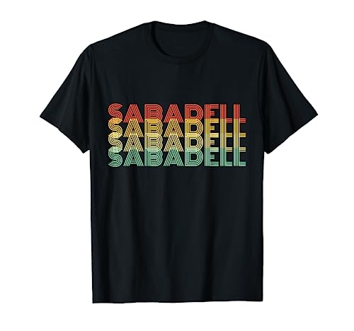 Sabadell Retro Inicio Vintage Ciudad Natal Camiseta